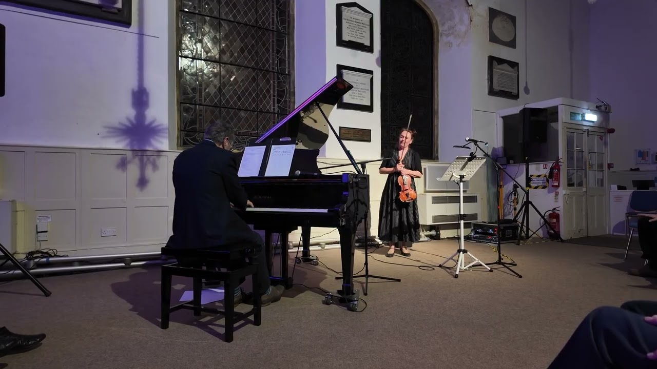 Emma Fisk (violin)  & Mike Denham (piano) playing &lsquo;Dinah&rsquo; at Ilminster Arts Centre 27.2.26