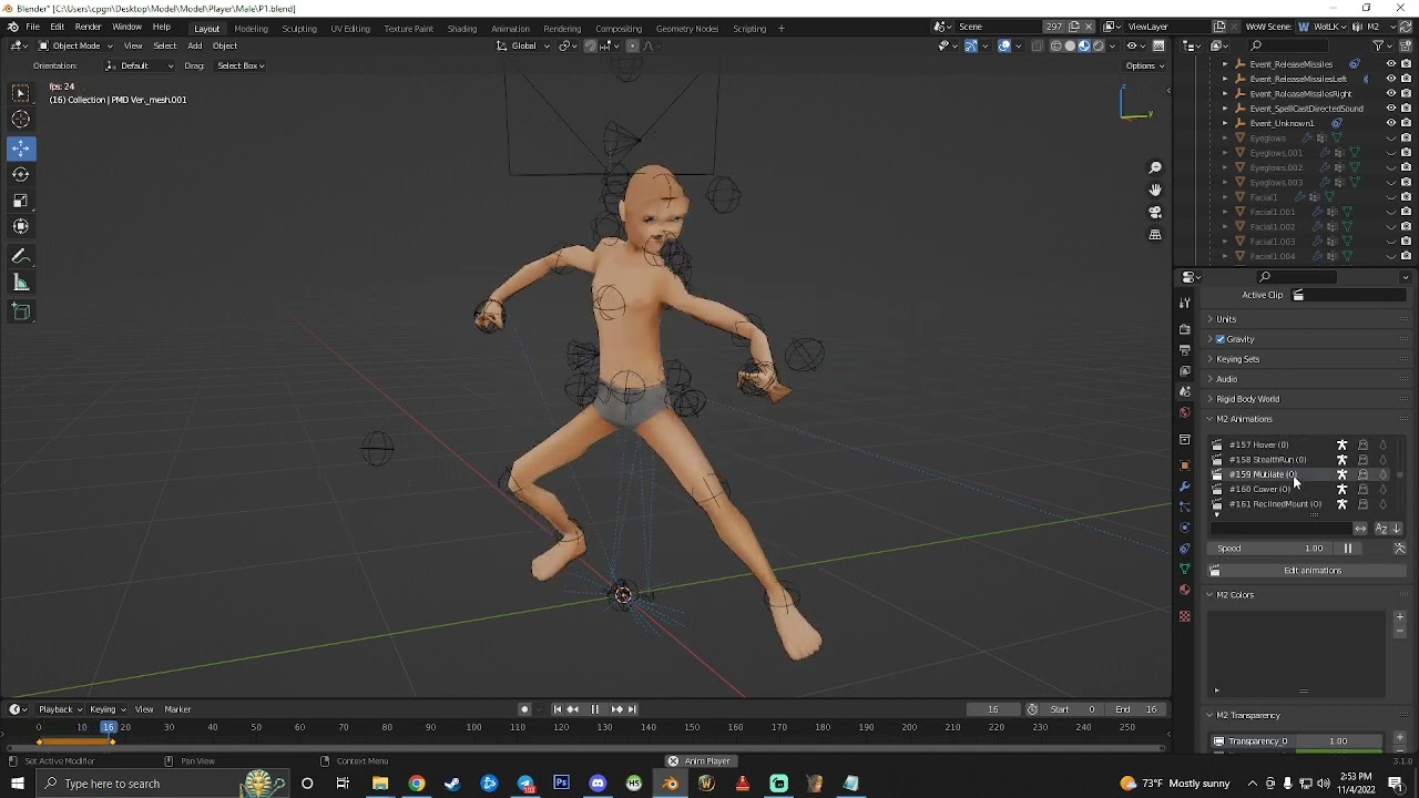 Male Model Animation test