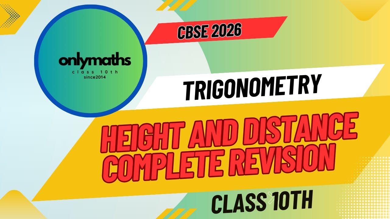 Class 10th/ Height and distance/Important Questions