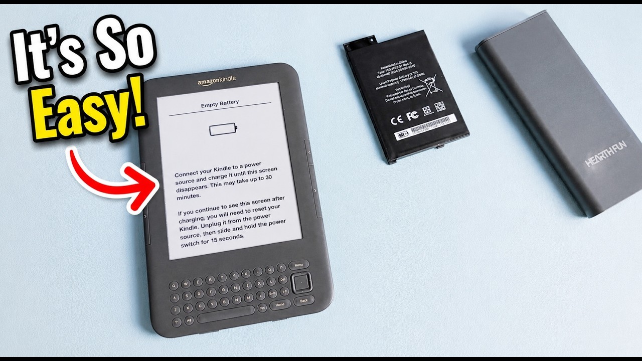 Клавиатуре Kindle нужна новая батарея