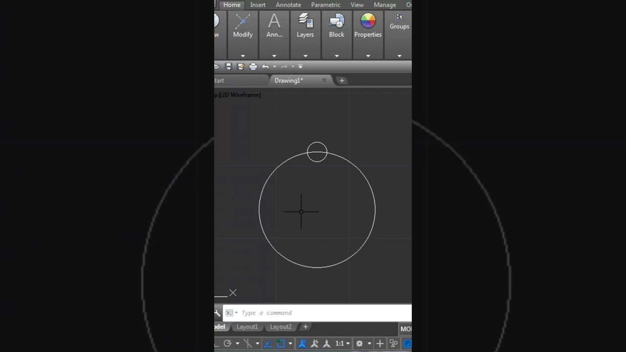 Polar Array Command in AutoCAD #autocad