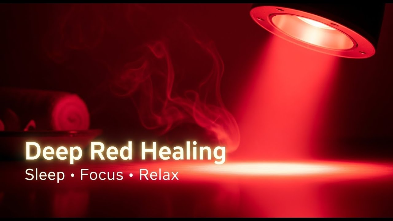 6-Hour Red Light Therapy for Sleep (Calming Music with Ethereal Smoke)