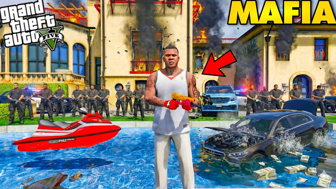 GTA 5 : Franklin Journey To Become MAFIA BOSS of Los Santos ! (Gta5mods)