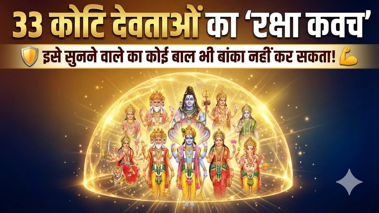33 कोटि देवताओं का 'रक्षा कवच' | इसे सुनने वाले का कोई बाल भी बांका नहीं कर सकता! 💪