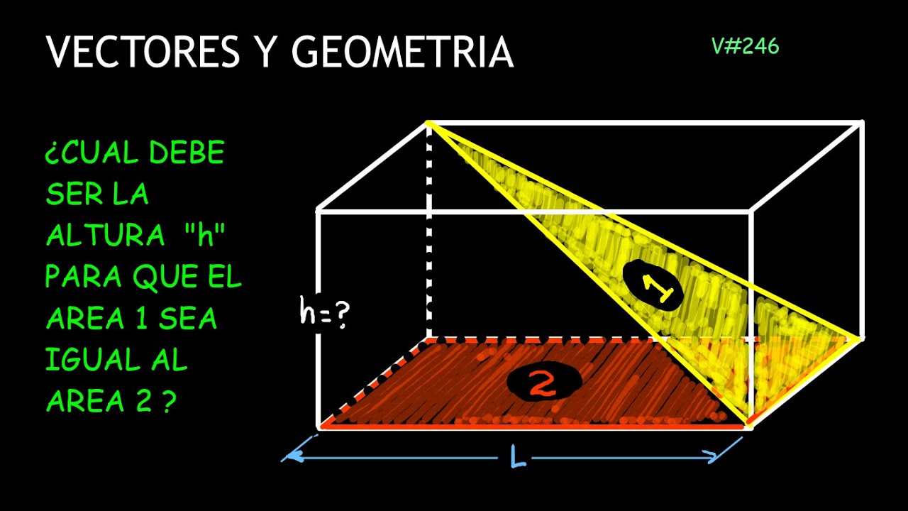 v#246.- PROBLEMA DE AREAS RESUELTO CON VECTORES