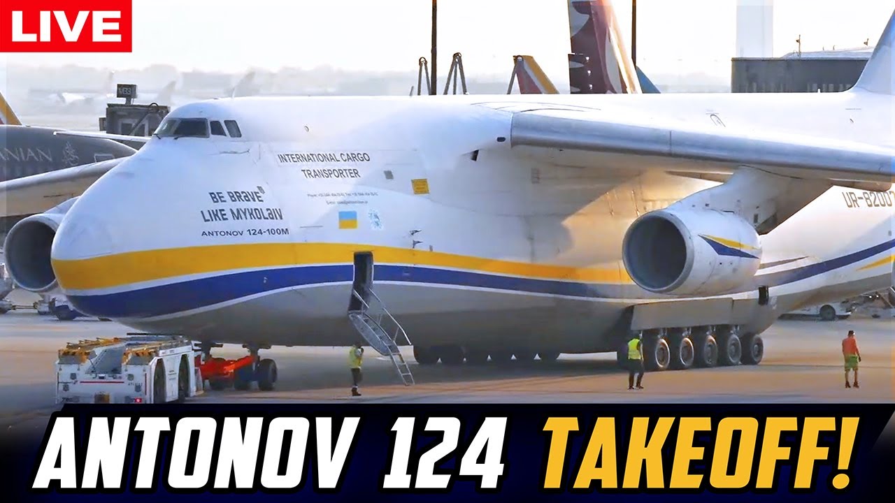 🔴LIVE ANTONOV AN-124 TAKEOFF from CHICAGO O'HARE INTERNATIONAL AIRPORT | AVGEEK ORD PLANE SPOTTING