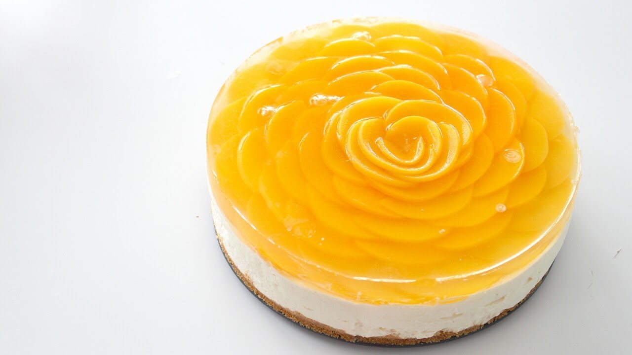 Peach Rose Cheesecake