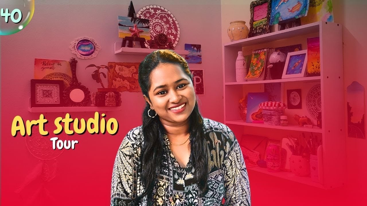 My Dream Art Studio Tour | Small Space, Big Creativity
