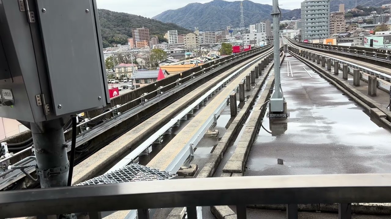 2026.2/25広域公園前行きのアストラムライン7047号車古市駅1番乗り場入線。到着。広域公園前行きのアストラムライン7047号車古市駅1番乗り場出発。