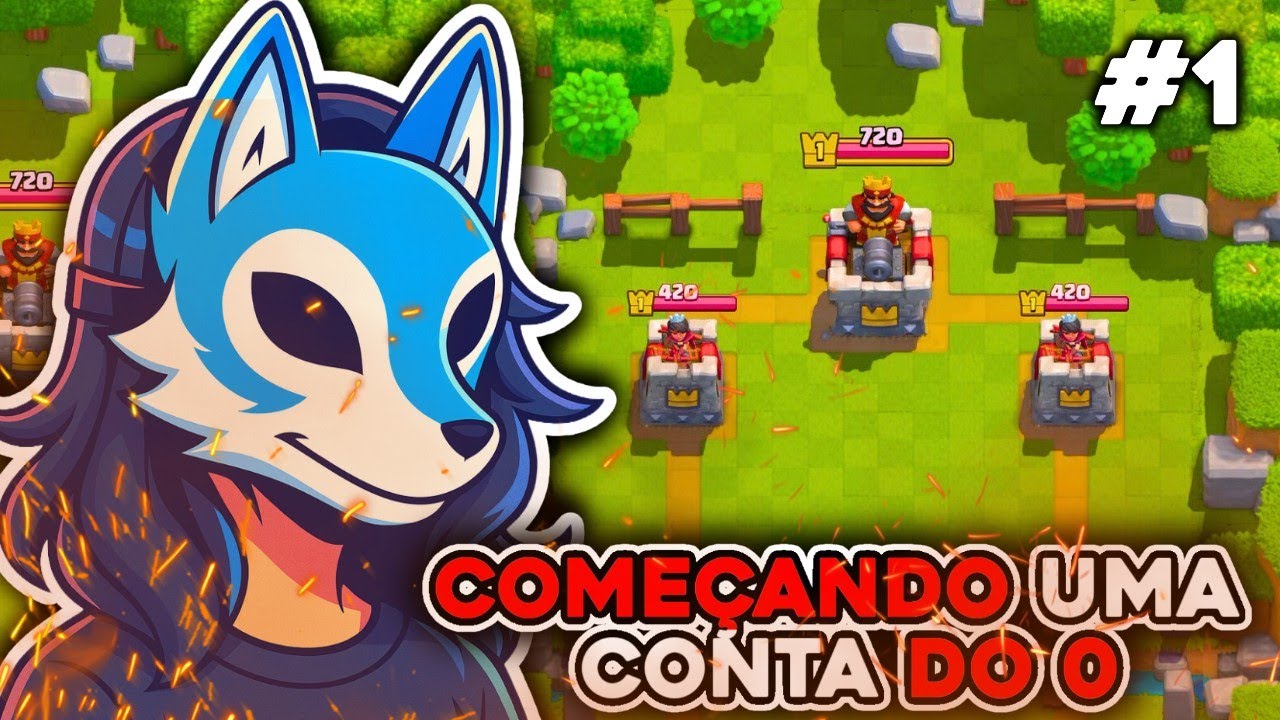 Começando uma CONTA DO ZERO SEM GEMA Clash Royale #1