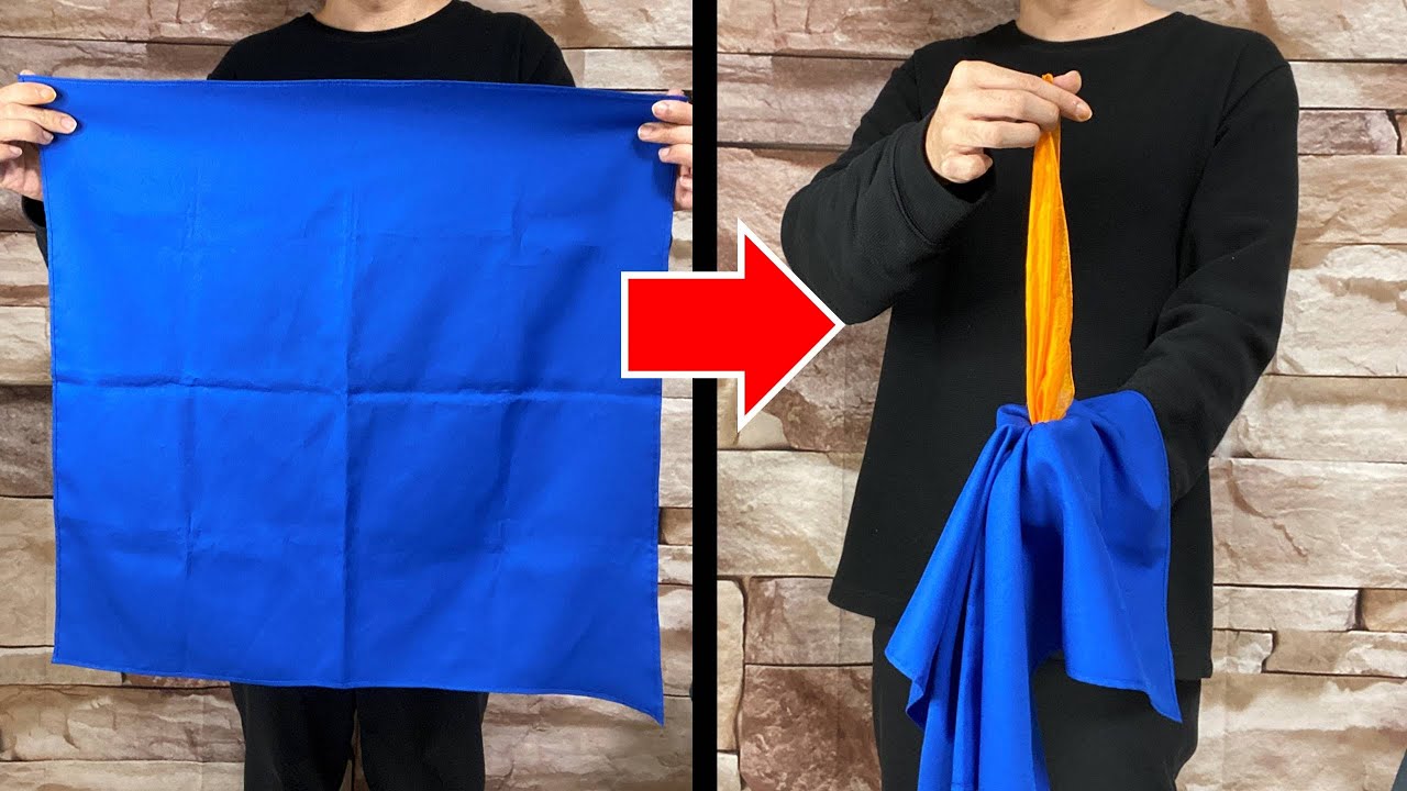 【マジック種明かし】子どもにウケるハンカチのマジック | Silk Magic Trick Tutorial