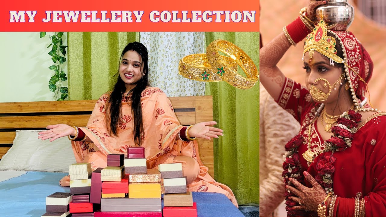 My GOLD Jewellery Collection❤️💍|| My Wedding GOLD jewellery 🥰|| @namitasharmavlogs2746   Ka Gift.