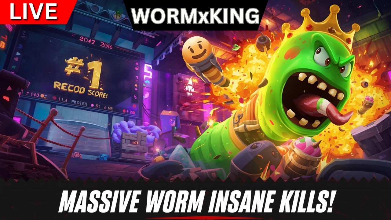 🔴 Worms Zone.io LIVE NOW 🐍 | Massive Worm to #1! Insane Traps & Epic Kills 🔥 Live #18