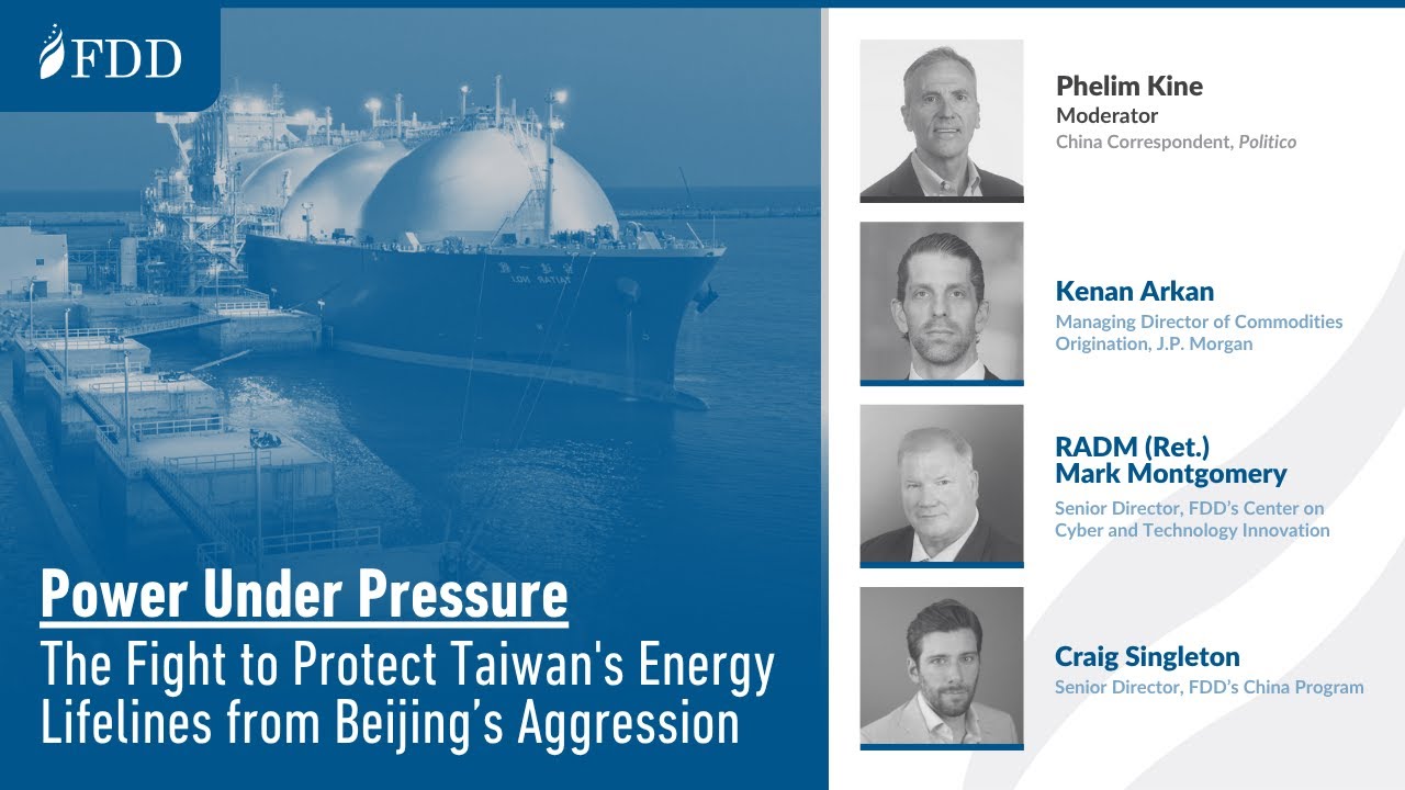 Power Under Pressure: The Fight to Protect Taiwan's Energy Lifelines from Beijing&rsquo;s Aggression