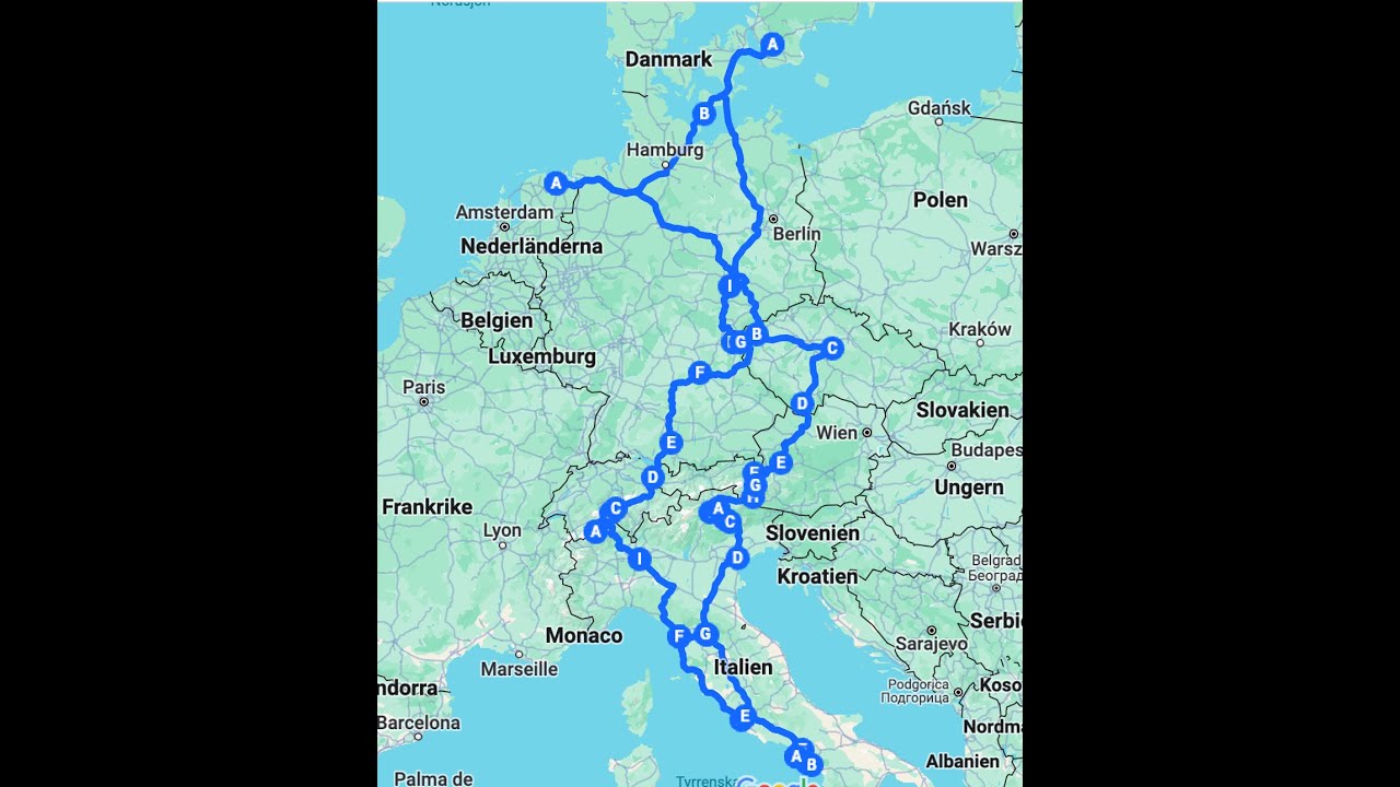 Europa med husbil 2024, 720p -  A roadtrip around Europe 2024 with a campervan
