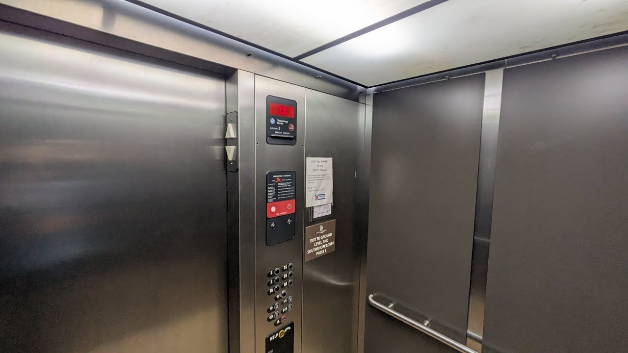 ThyssenKrupp Aurora hydraulic elevator @ SouthShore garage - Newport, KY