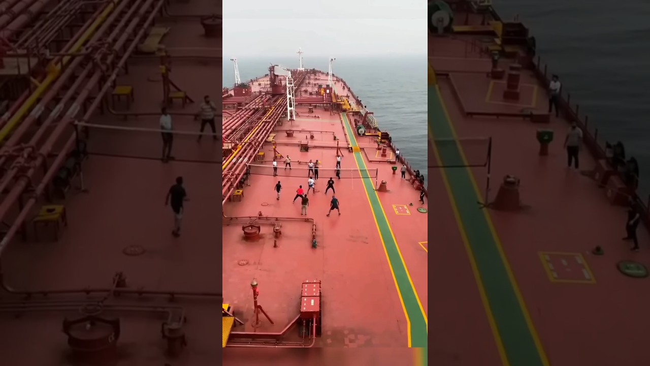 volleyball match on ship|merchant Navy|navy status|shorts video #ship #sailorlife