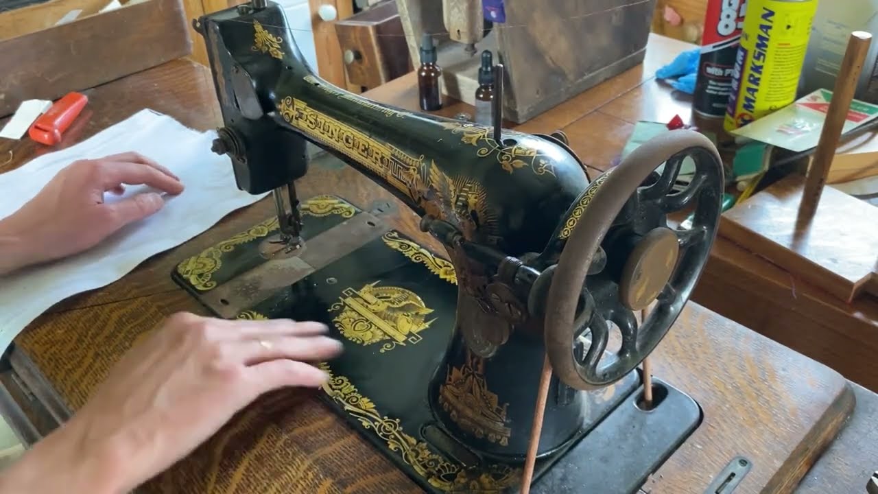 Resurrection of old Singer treadle sewing machine