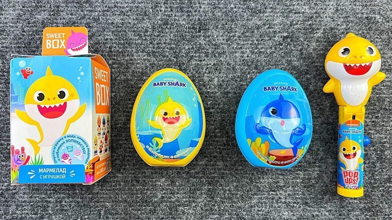 my favorite ASMR Candy💙💛Egg Surprise Lollipop Chocolates & Toys Unpacking | Paw Patrol | Baby Shark