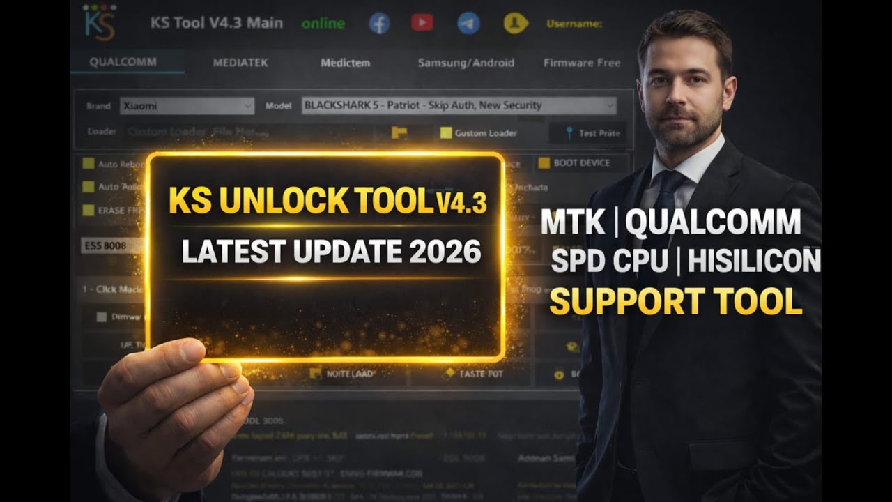 KS Unlock Tool v4.3 Free Download 2026 | FRP  |  | Samsung OPPO Vivo Unlock #KSUnlockTool #FRPBypass