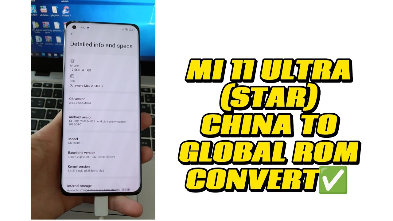 HOW TO INSTALL GLOBAL ROM ON  MI 11 ULTRA CHINESE WITHOUT UNLOCK BOOTLOADER✅OTA WORK💠