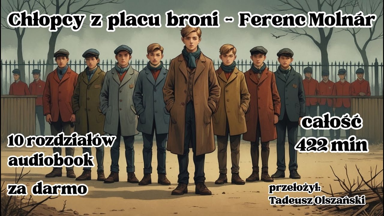 Chłopcy z Placu Broni 🎧 Pełny Audiobook PL Ferenc Moln&aacute;r Lektura szkolna 422 minut za darmo