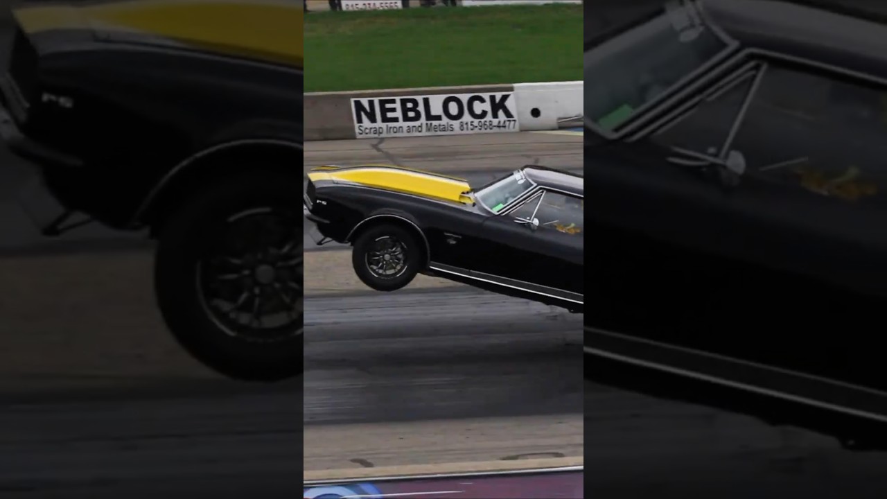 WHEN YOU HIKE UP YOUR WHEELIE BARS! #shorts #car #wheelie #dragrace #chevy