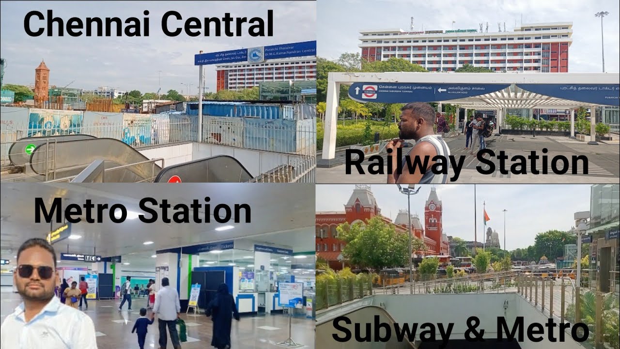 Chennai Central Railway Station | Metro station | Central Park Chennai | Tamil Nadu Vlogs