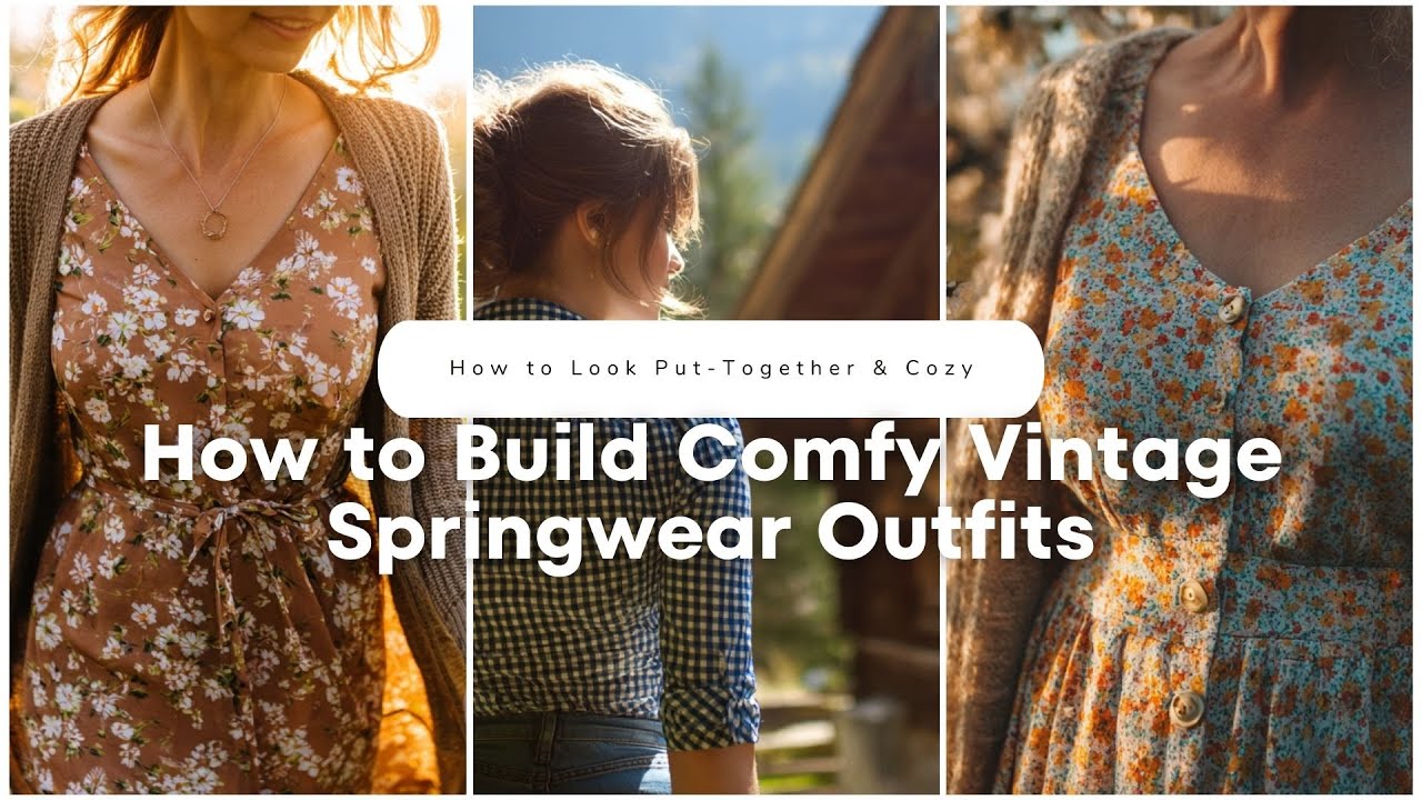 🎀 How to Build Comfy Vintage Springwear Outfits That Look Put-Together & Cozy! ✨