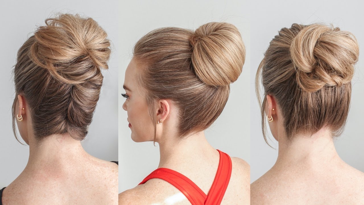 3 SPRING HIGH BUNS 🌸 | Easy Hairstyles
