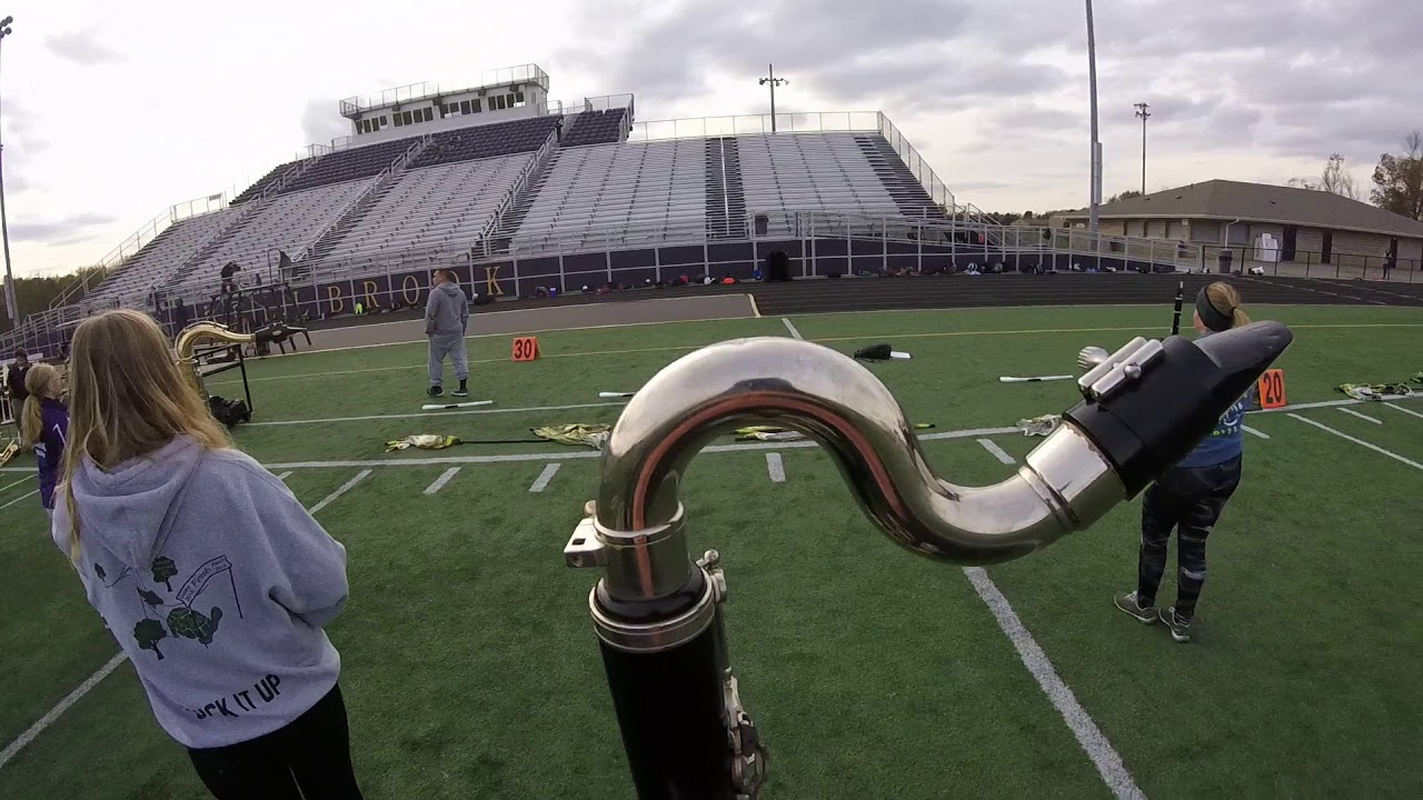 Bellbrook High School Marching Band 2017 Bass Clarinet Head Cam - Dakota Looney
