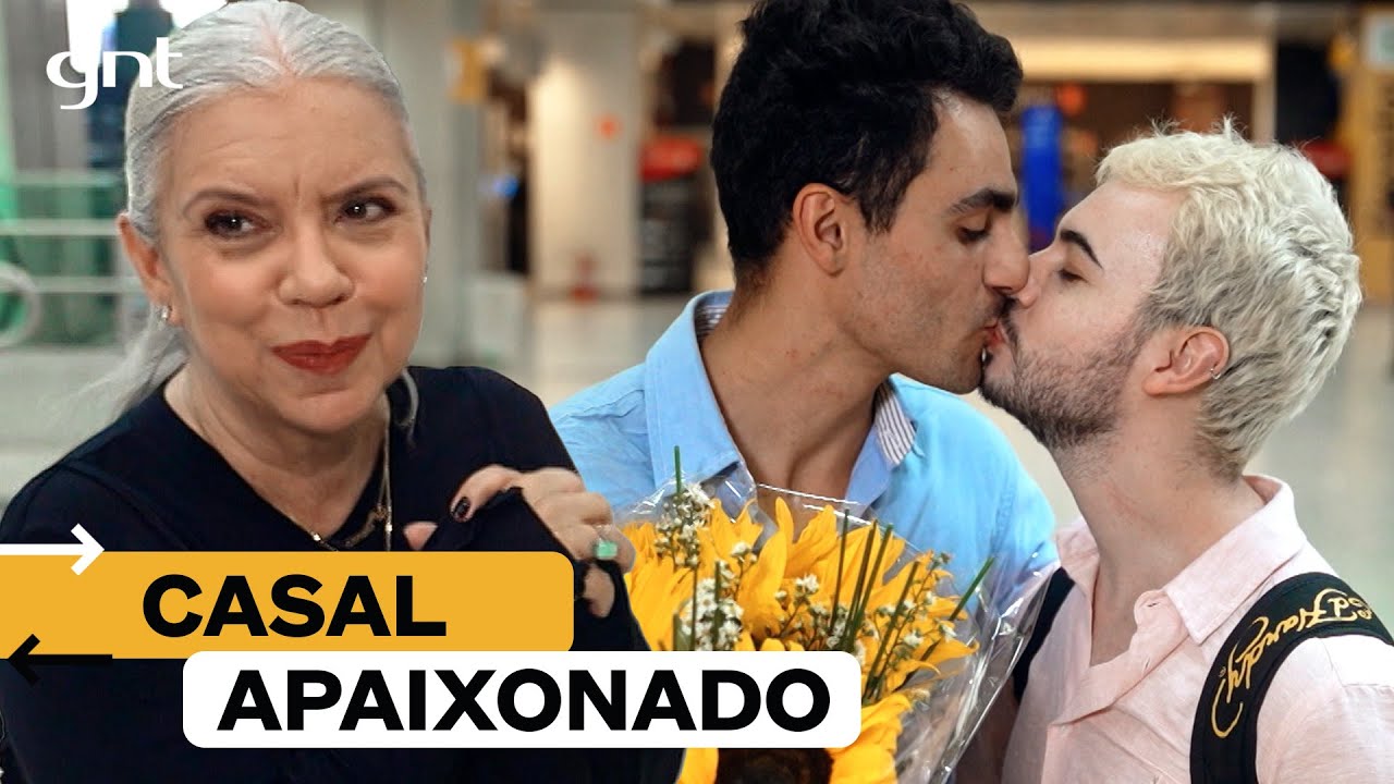 Astrid flagra o reencontro de dois apaixonados! 💕🏳️‍🌈 | Chegadas e Partidas | GNT