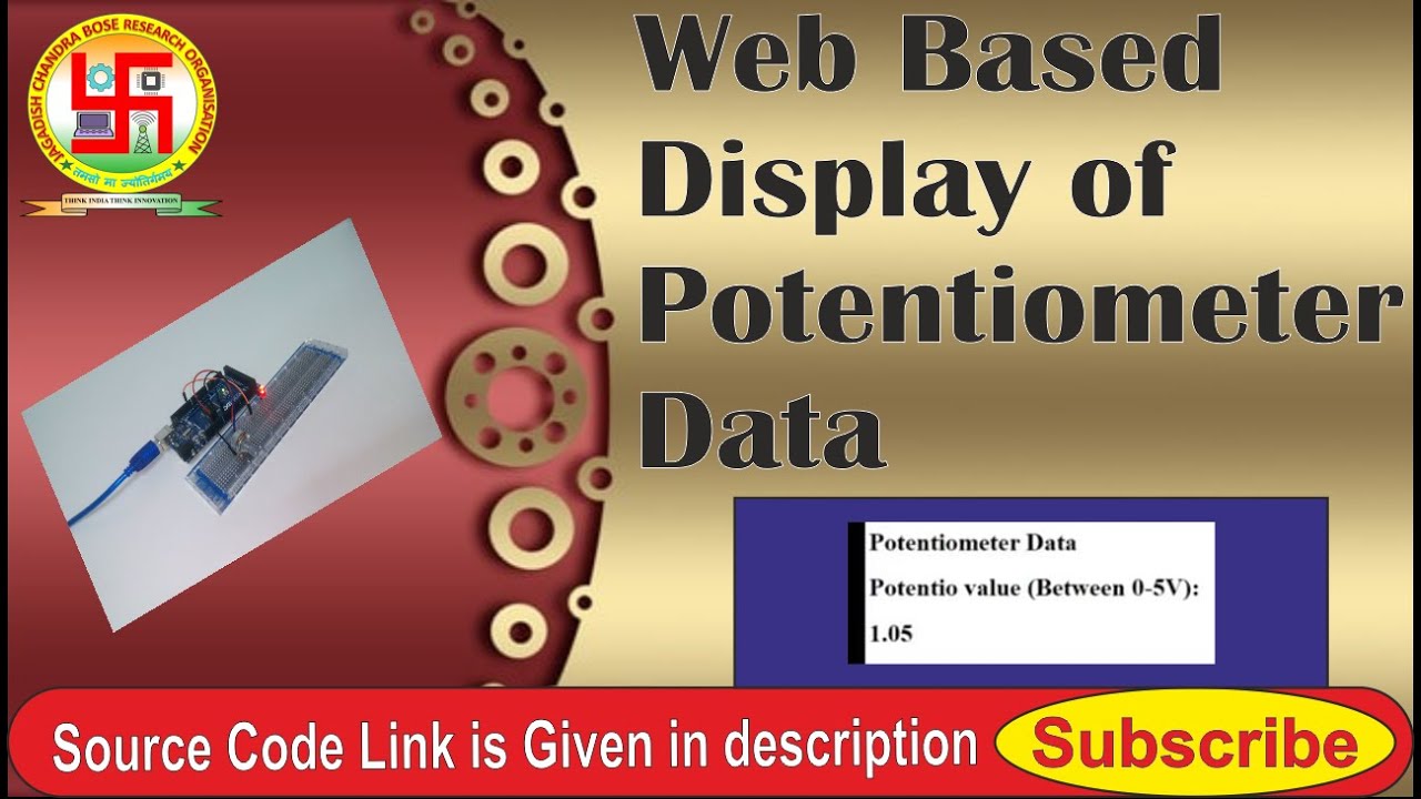 Web based display of potentiometer data