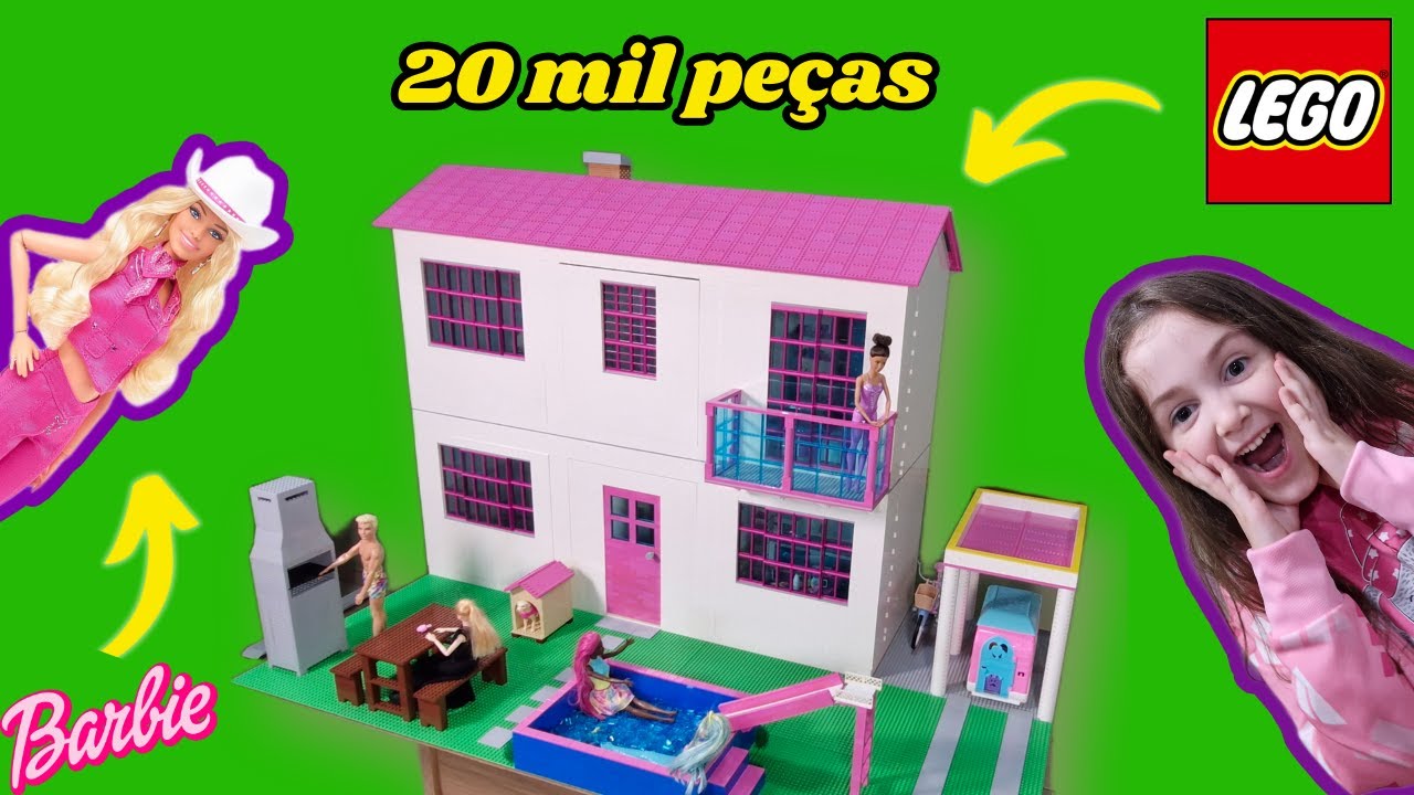 Fiz uma casa para Barbies com 20 mil peças de LEGO!
