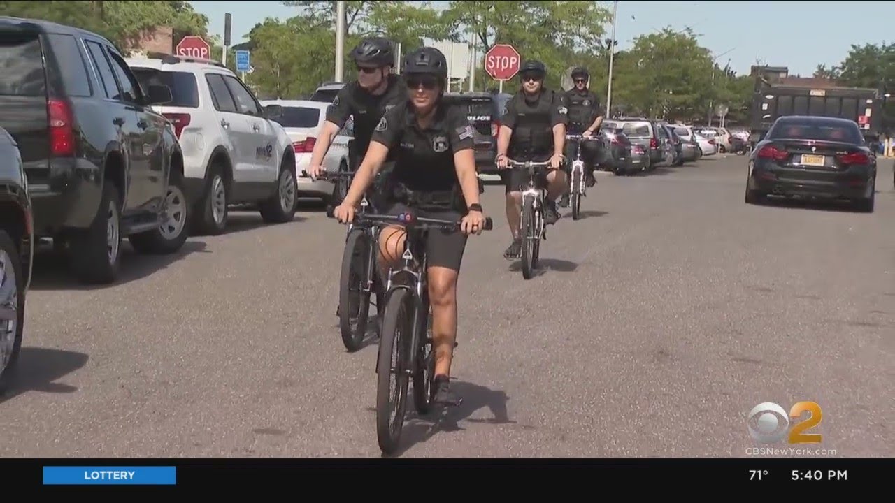 Hempstead&rsquo;s Effort To Revitalize Downtown Starts With Mountain Bike Police Unit