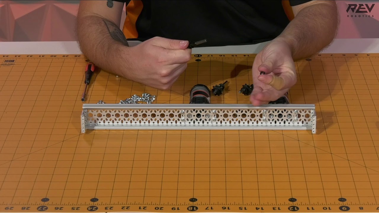 Mecanum Drivetrain - Drive Rail Assembly