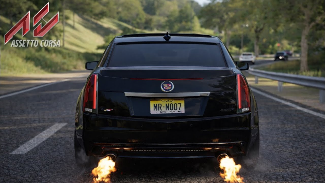 Cadillac CTS-V Assetto Corsa | Logitech G29 Realistic Traffic Gamplay