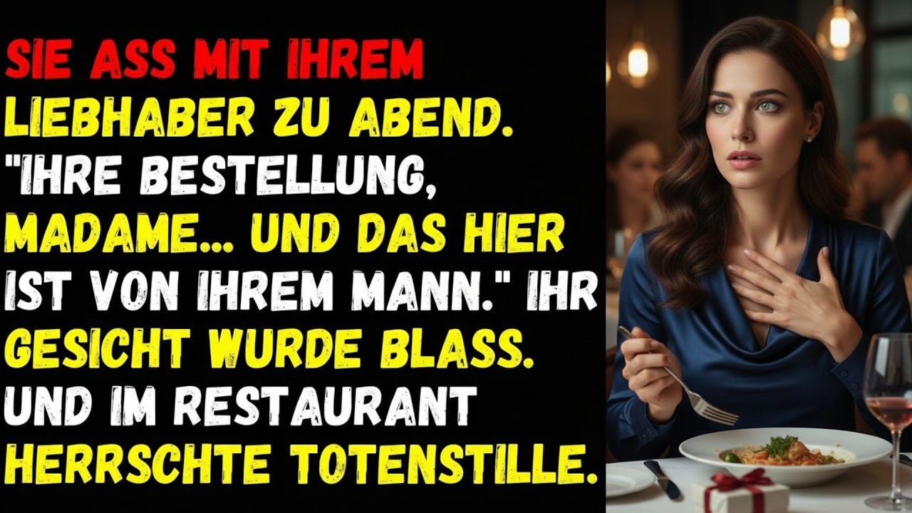⚡Sie aß mit ihrem Liebhaber zu Abend  Ihre Bestellung, Madame    und das hier ist von Ihrem Mann⚡