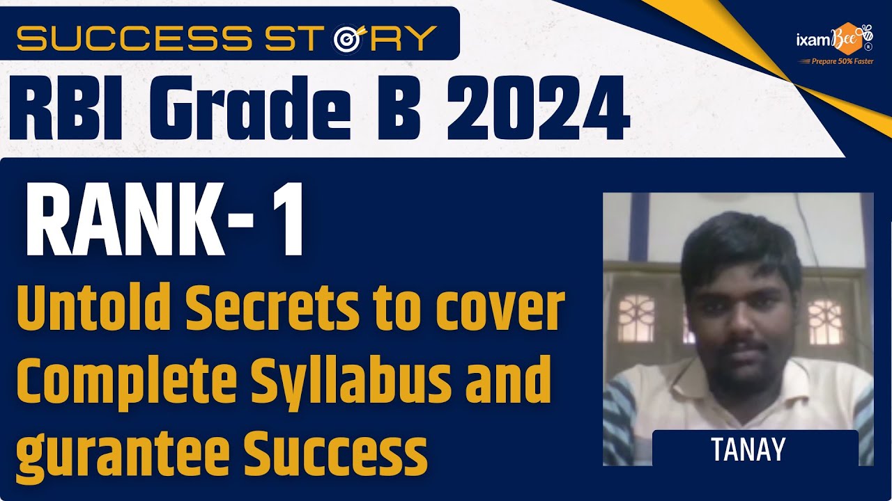 How AIR 1 Cracked RBI Grade B 2024! Complete Syllabus, Strategy, and Success Secrets