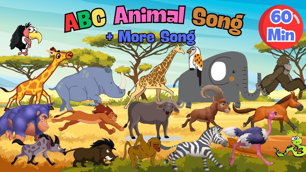 ABC Safari Animals Sounds Song For Kids + ABC Animals + Farm Animals Sounds Song| Little Puppy Learn