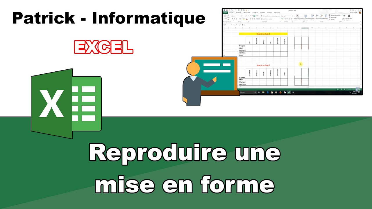 Excel 2013 - Reproduire une mise en forme