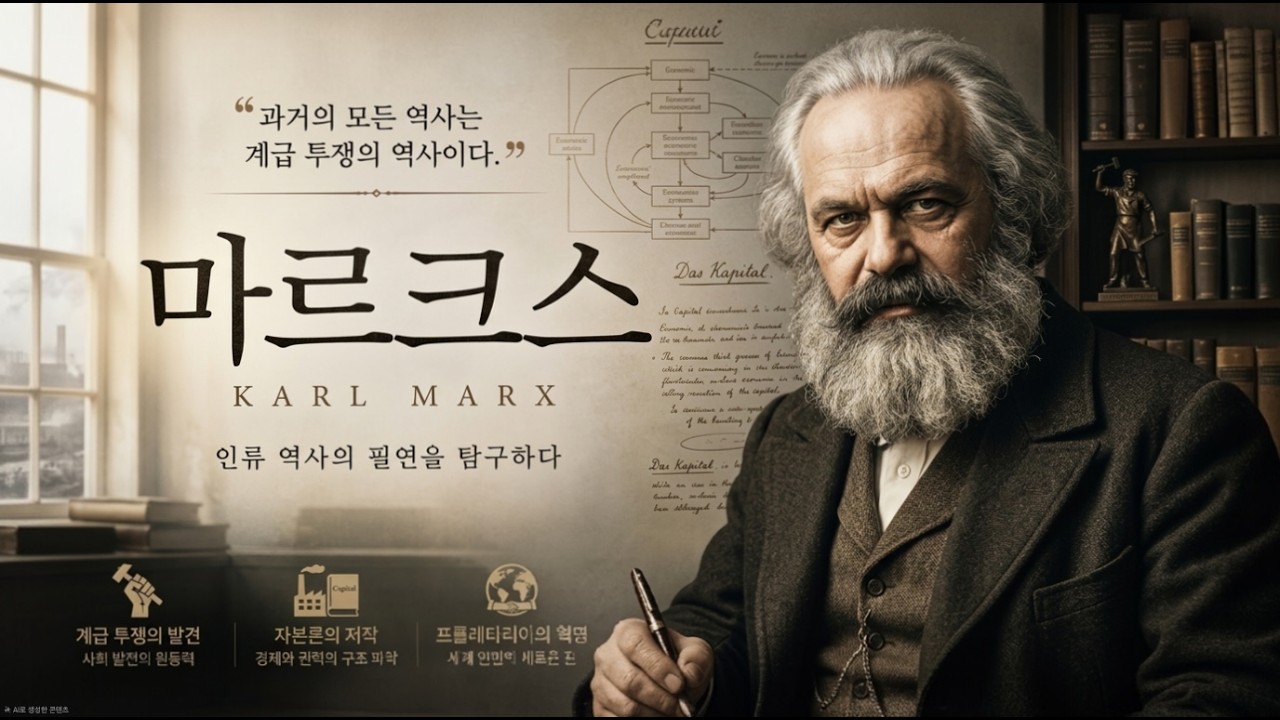 카를 마르크스의 생애와 사상을 통해 유물론의 탄생과 AI 시대의 구조를 살펴보다