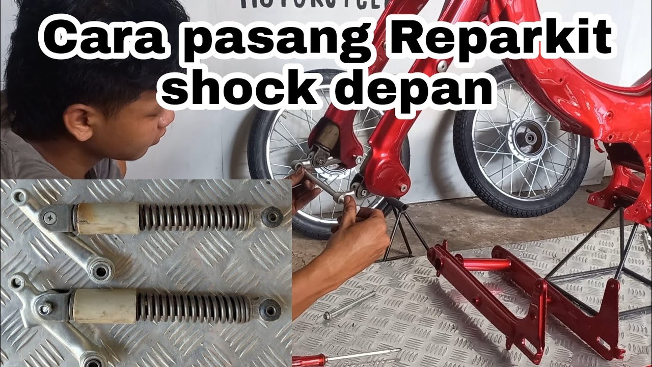 Tutorial ganti bosh kit shock ayun || shock depan anting || service shock depan motor tua