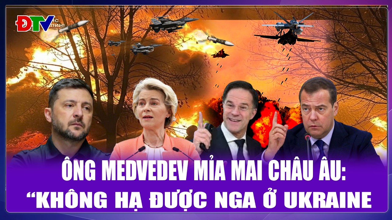 THỜI SỰ QUỐC TẾ CHIỀU 2/2: Ông Medvedev mỉa mai châu Âu: “Không hạ được Nga ở Ukraine| Điện Biên TV