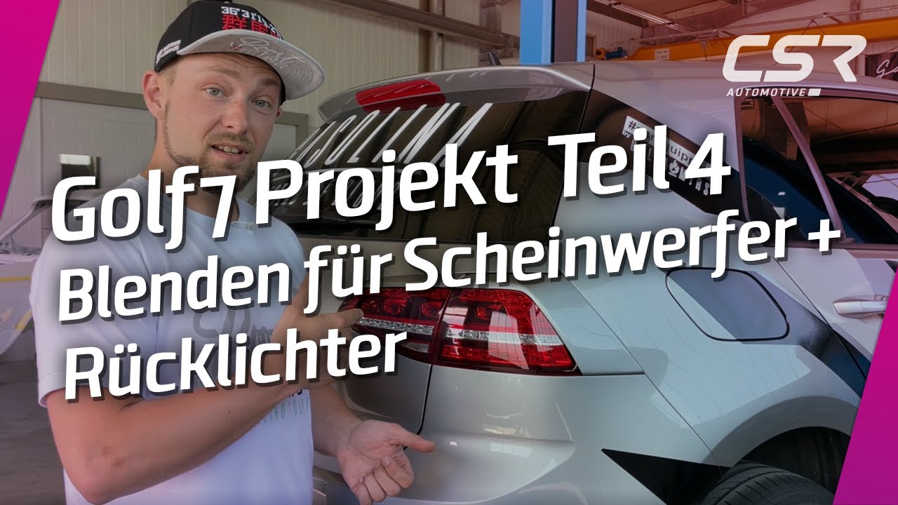 Golf 7 Tuningprojekt Teil 4 - Scheinwerferblenden und Rücklichtblenden