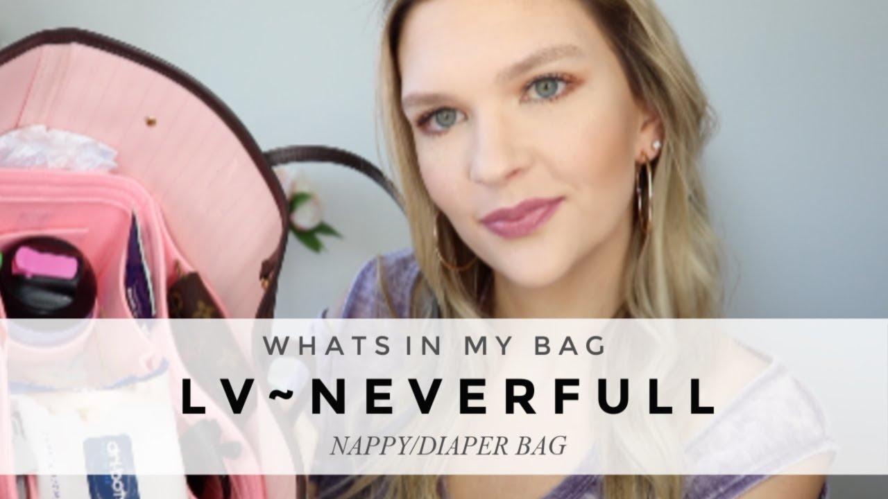 Whats in my bag Louis Vuitton Neverfull MM // NAPPY/DIAPER BAG // Australian organiser