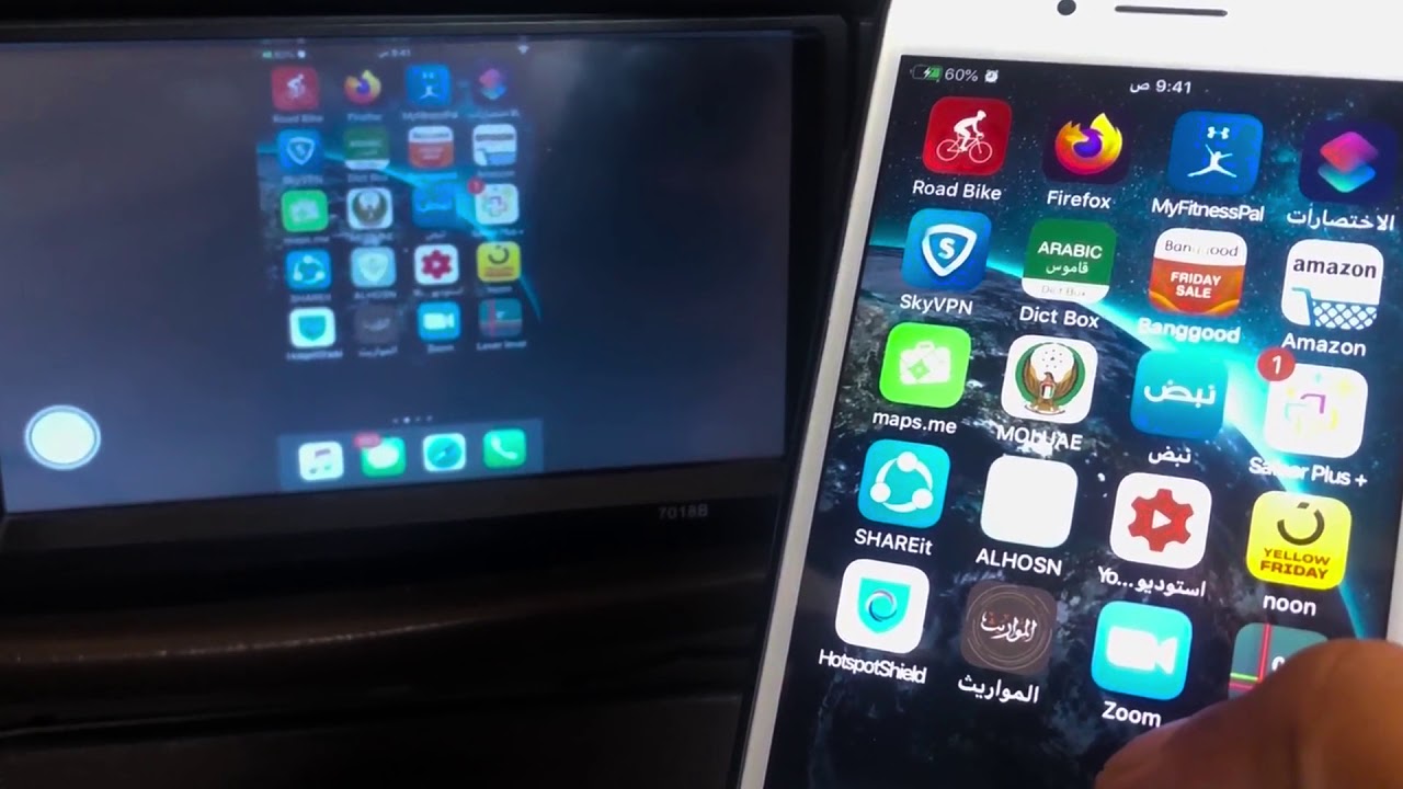 ربط الهاتف بشاشة السيارة بكابل يو اس بي بطريقة سهلة