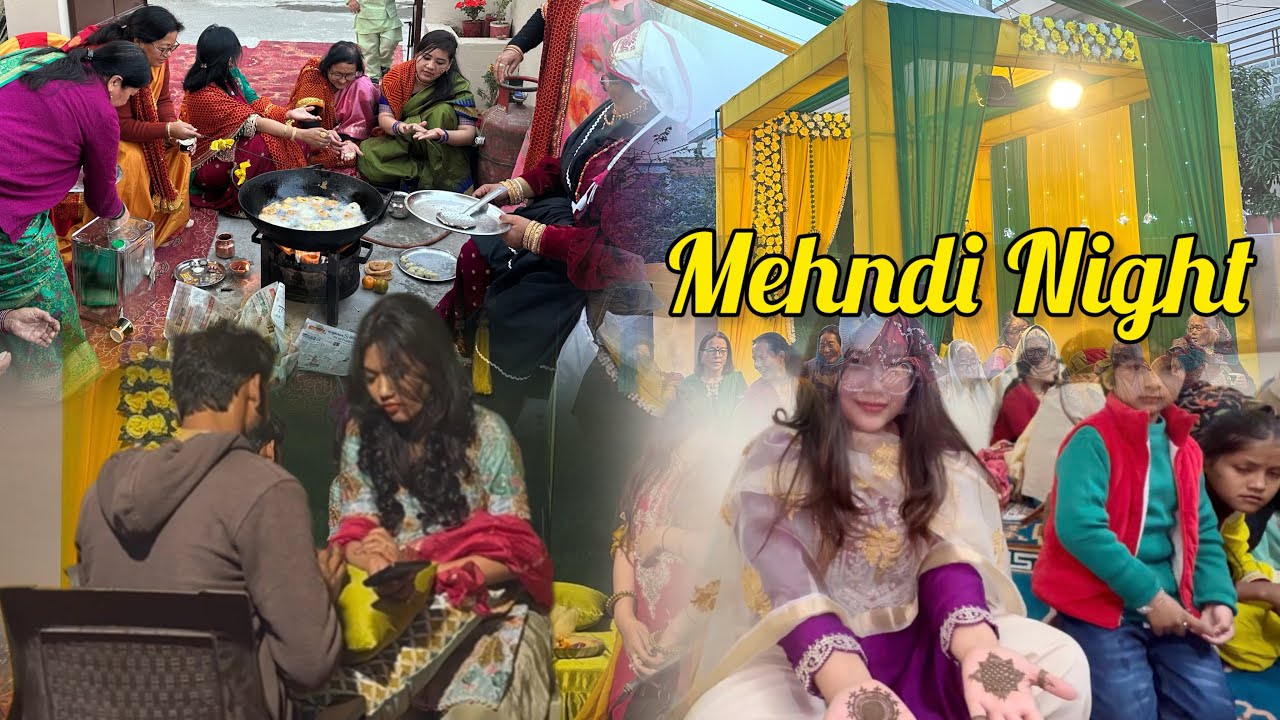 Anjali ki Mehndi or सुवाल पथाई रस्म ✨💍#haldwani Vlog