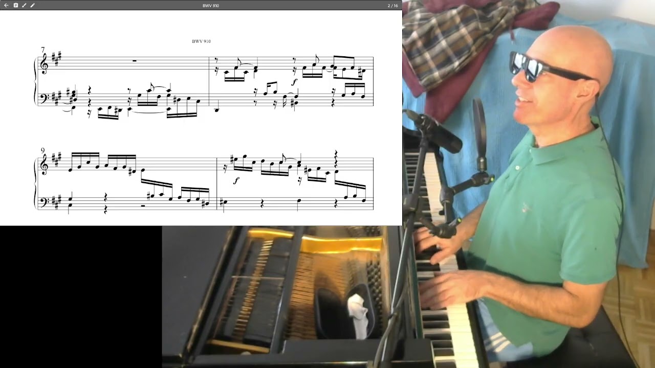 Reading Bach BWV 910 Fourth Time Through