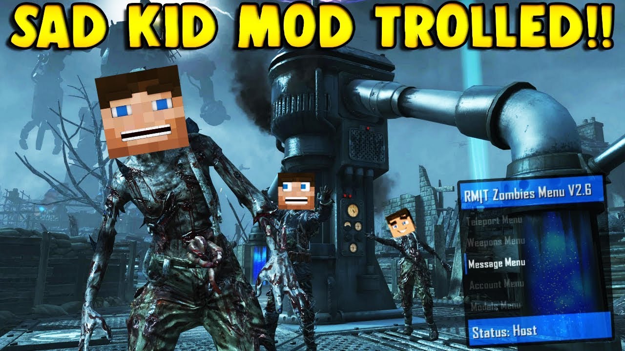 SAD KID GETS TROLLED BY MINECRAFT ZOMBIES! (Zombie Mod Trolling)